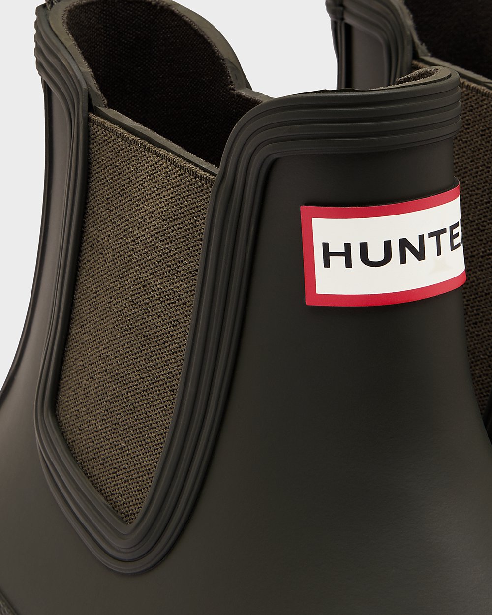 Hunter Mujer Original - Botas Chelsea Verde Oscuro Oliva - 582-TSOYGA